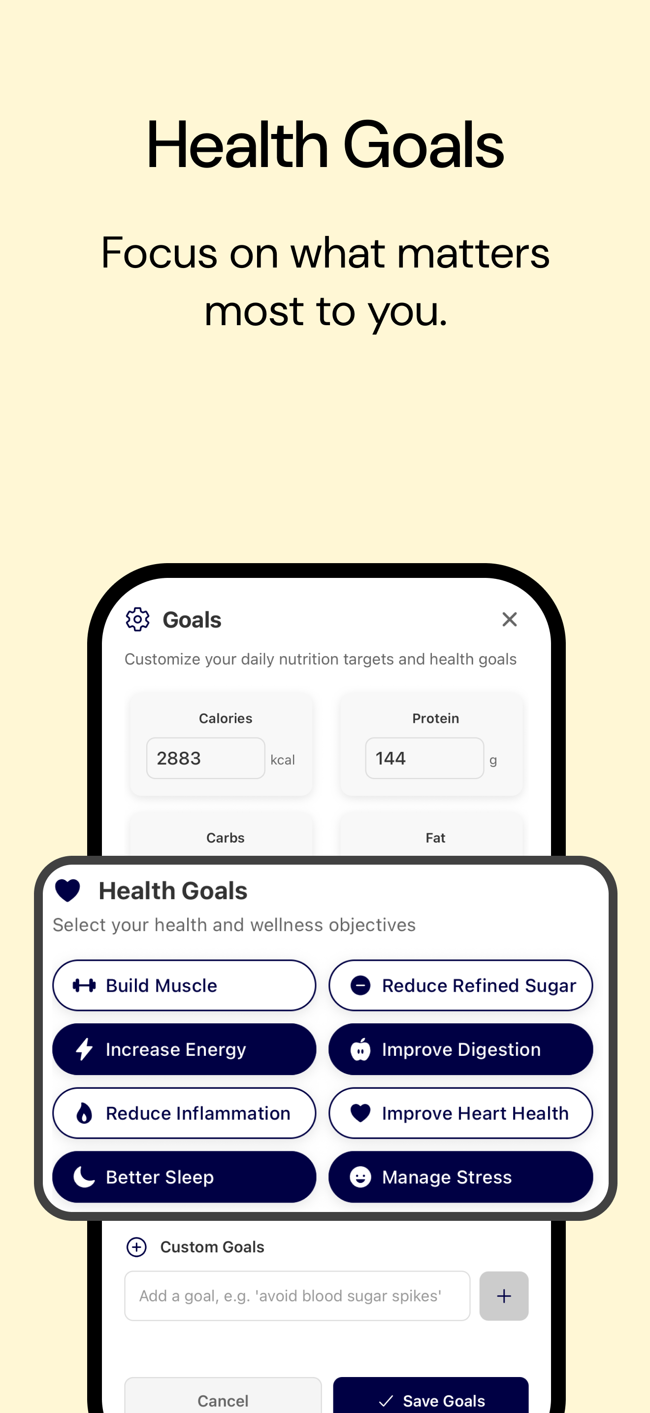 Clear Nutrition dashboard preview